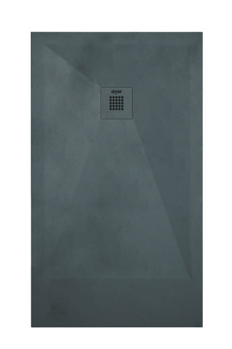 Receveur de Douche Résine de Synthèse mina gris anthracite 70x140 - Elmer
